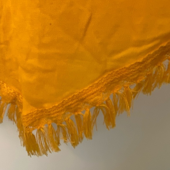 Express Yellow Ruffled Off-Shoulder Blouse - Picture 5 of 5